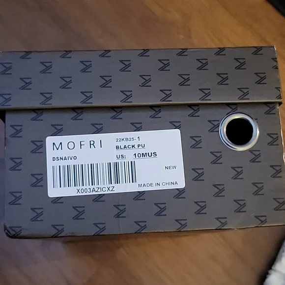 Mofri black men's dress shoes lace up oxford tuxedo shoes classic 10 Like New… - Picture 9 of 10